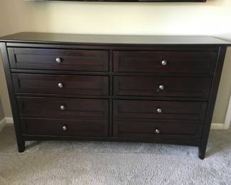 ONE OF TWO ASPEN SIX DRAWER CHESTS
