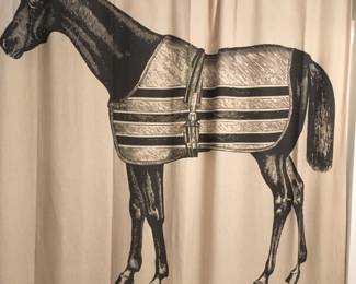 HORSE SHOWER CURTAIN