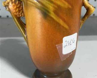 Roseville Pottery Pine Cone Vase 748-6