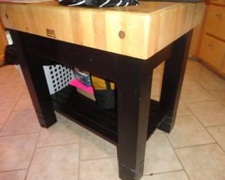 Boos Block Hard Maple Kitchen Island (1 Drawer) Excellent Shape