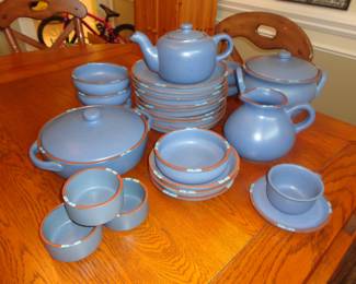 Dansk Mesa Sky Blue Vintage Dishes from Portugal ( more items in this set still boxed)