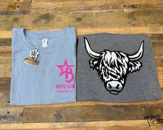 1028 2 Small Bougie Cattle Company TShirts