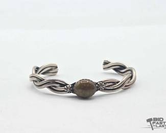 581 Handmade Native American Sterling Silver Cuff, 22.08g