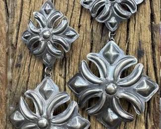 245 Yazzie Sterling Silver Dangle Earrings