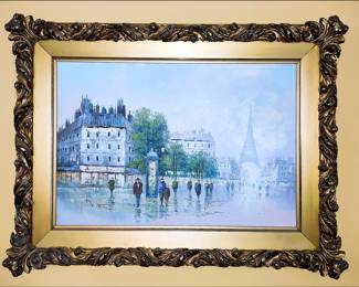 Framed Paris Street Scene