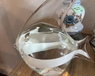 Large Heavy Glass Fish