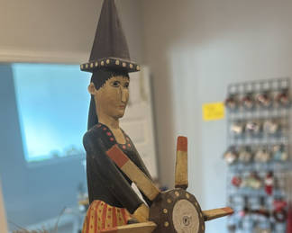 Witch Riding Broom with Propeller