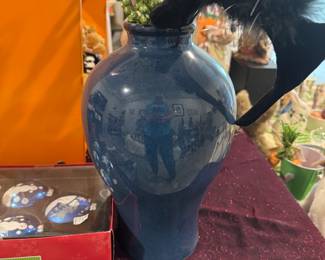 Navy Vase