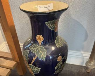 Large Navy Vase