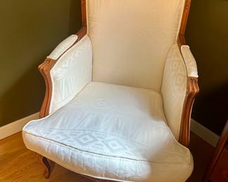 Vintage Louis XV Style Upholstered Armchair