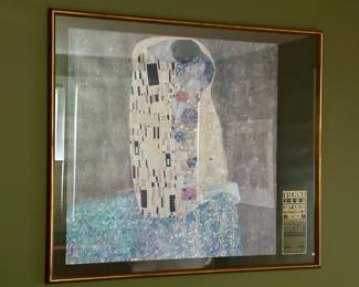"The Kiss", Gustav Klimt framed poster