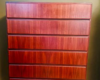 Danish Modern Tall Dresser.  Made in Denmark by Komfort.