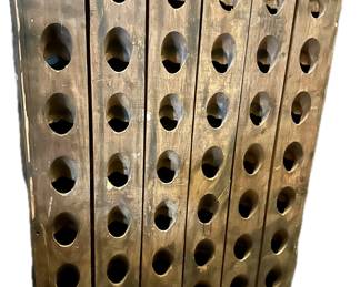 Vintage French “Billboard Style” champage/wine rack