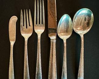 Gorham "Camelia" Sterling.   Six piece place settings - Service for 10.