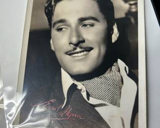 Erol Flynn signed photo