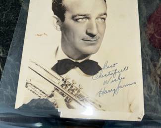 Signed Harry James Photo