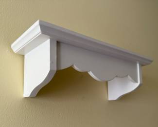 4 Small White Shelves