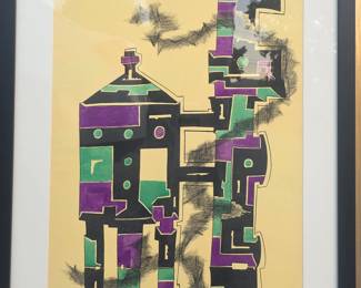 Jerry O'Day 24 x 18 watercolor. 1950s.