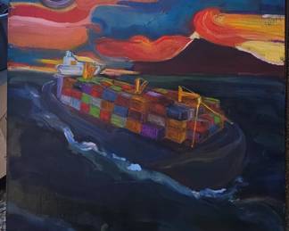 40 x 30 Contemporary oil painting