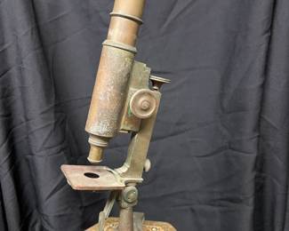 Antique microscope.