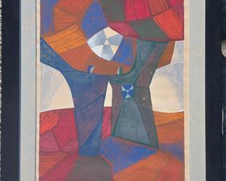 Abstract 60s serigraph.