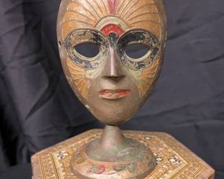 Beautiful bronze mask.