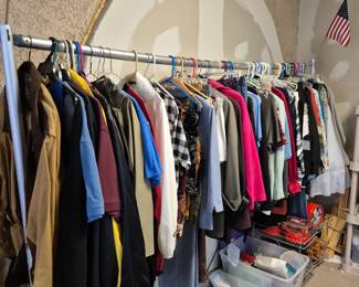 Clothes and sewing materials