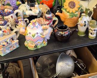 Tea pots galore