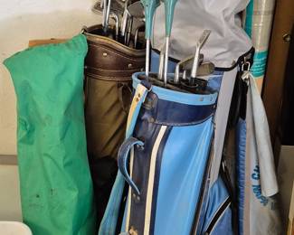 Clubs and golf balls