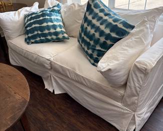 Slipcovered sleeper sofa