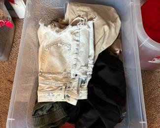Young lady clothes very small