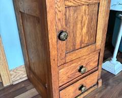 Antique oak wash stand