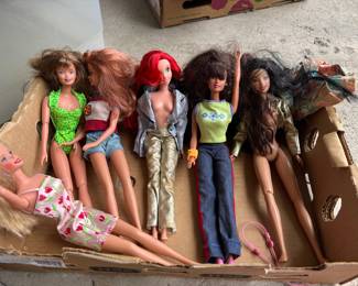 Vintage and newer, Barbie doll