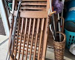Oak baby bed