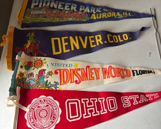 Vintage pennant collection