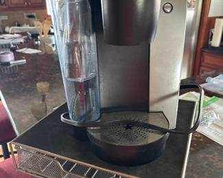 keurig coffee maker and storage drawer