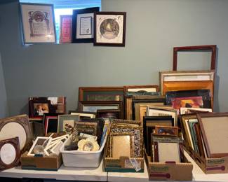 Tons of picture frames