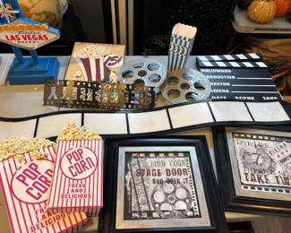 Movie theater room, wall, decorations