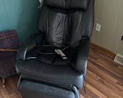Leather massage chair