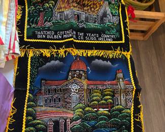 Vintage velvet pillowcases travel, pillowcases, souvenirs