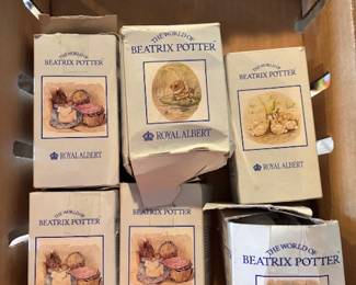 Beatrix Potter figurines in original boxes