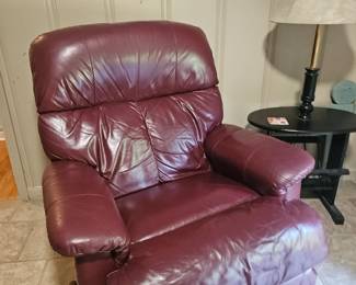 Burgundy recliner