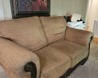 Camel love seat