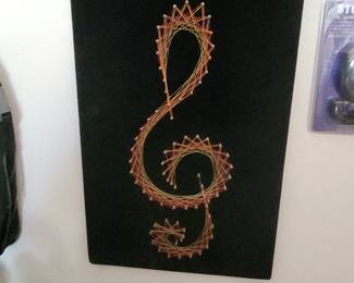 Treble Clef String Art