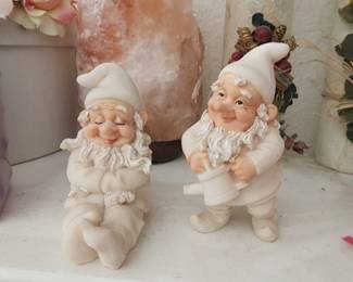 Finish It - Unfinished Resin Gnomes - Figurines - Paintable - Lot of Two Gnomes