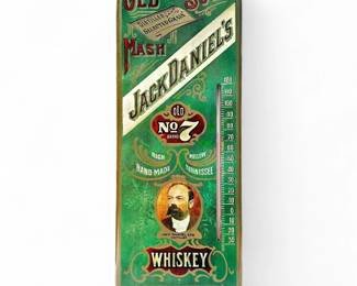 Jack Daniel's Old No. 7 Green Thermometer, 1970s
