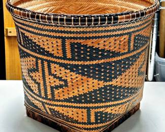 Cherokee Native American Handwoven Double-Wall Basket