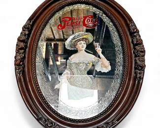1973 Acid-Etched Pepsi Mirror by Lucid Lines