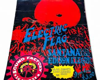 Electric Flag Santana Sound Factory Poster, 1968