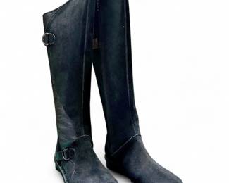 Clarks Women's Nikki Midtown Black Suede Knee-High Boots
